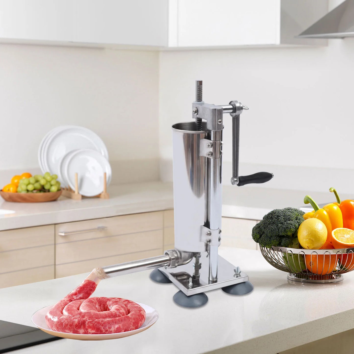 Professional Vertical Manual Stainless Steel Sausage Stuffer Machine