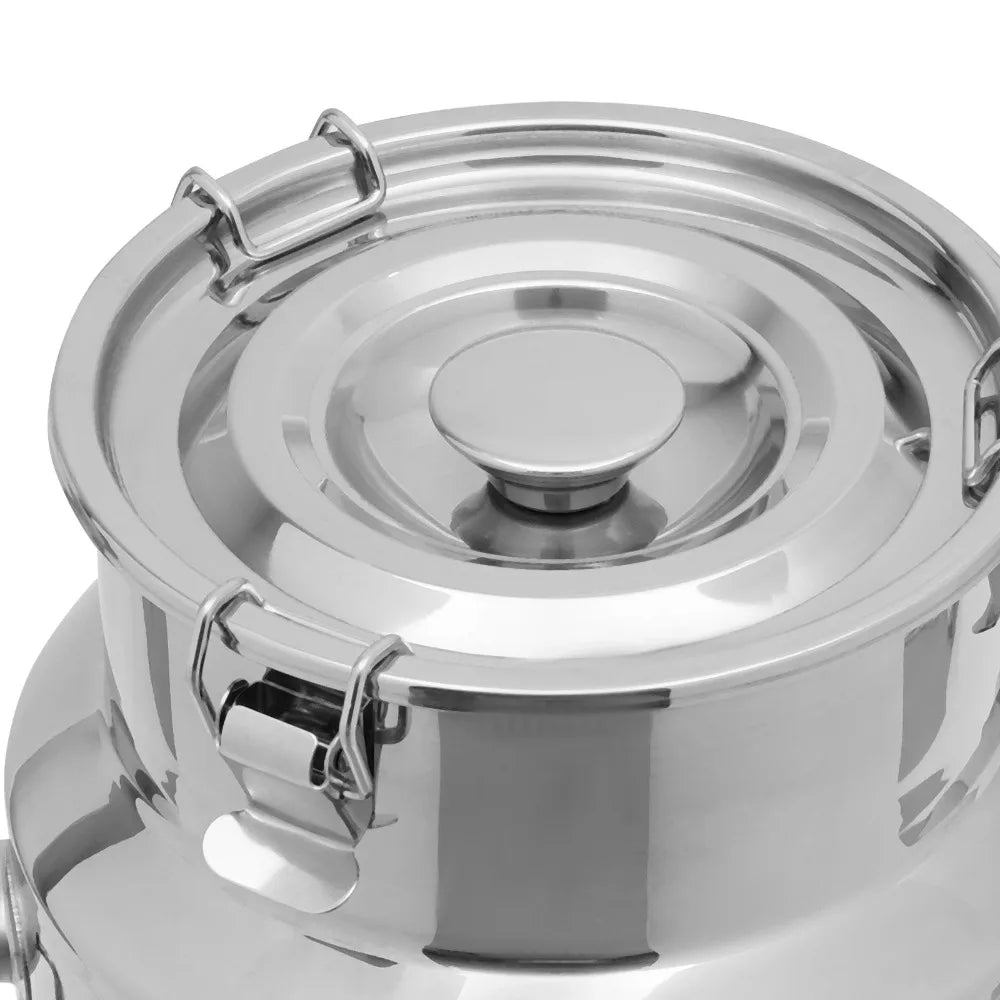 Bymaocar 304 Stainless Steel Milk Can With Spigot Sealed Lid