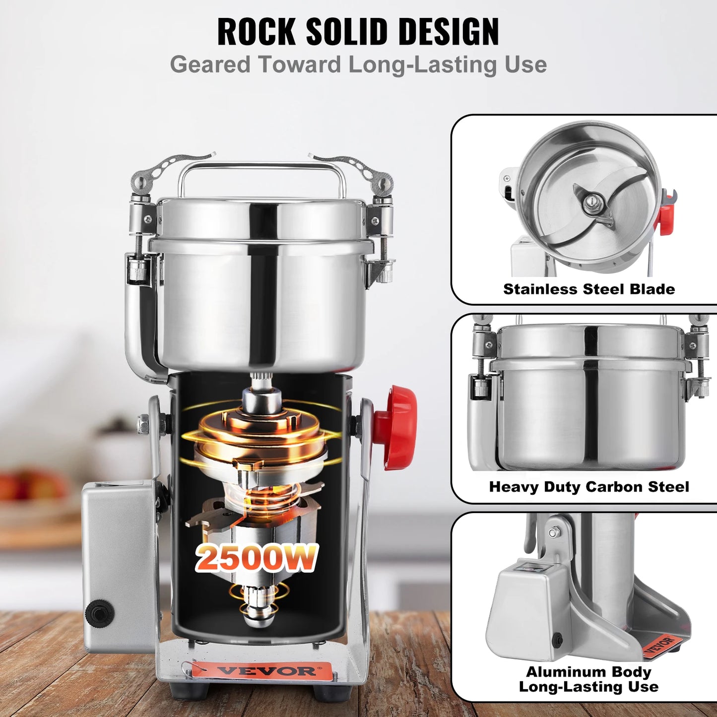 SucceBuy Electric Grain Mill Grinder for Dry Herbs Spices Coffee