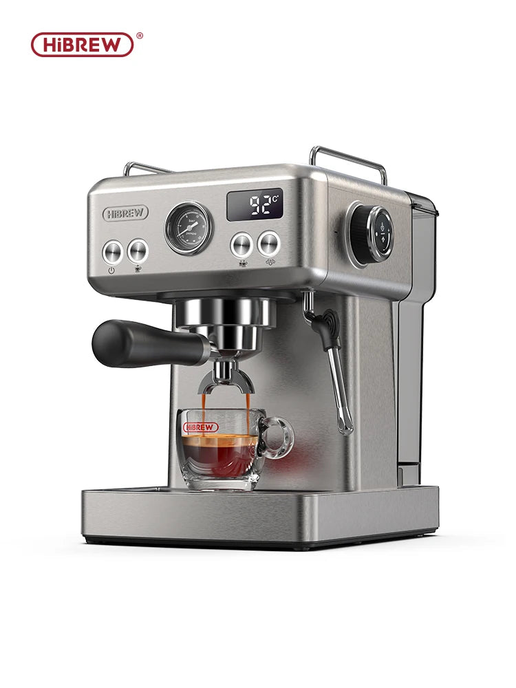 HiBREW 20 Bar Semi Automatic Espresso Machine With Temperature Control