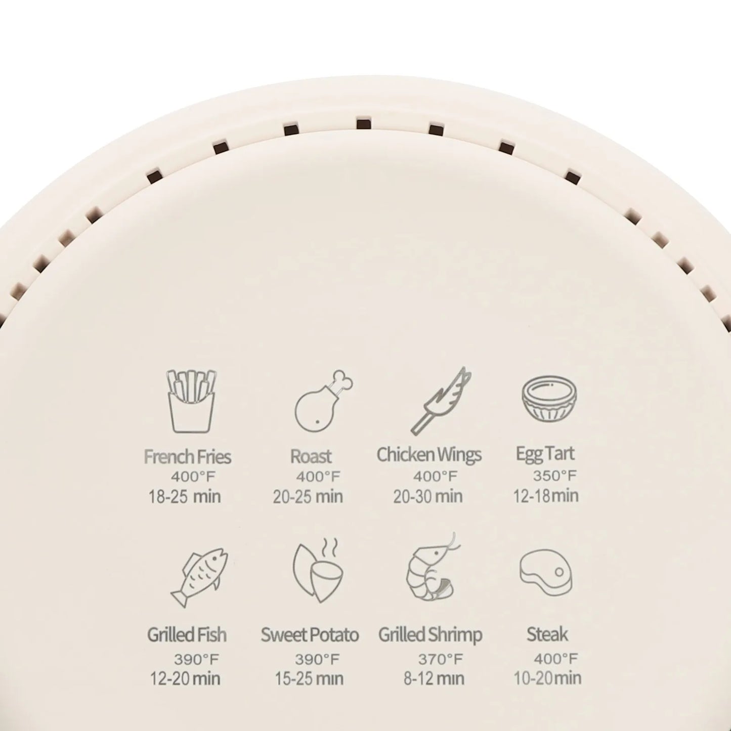 Cylinder Air Fryer 360 Degree View Glass Kitchen Appliance