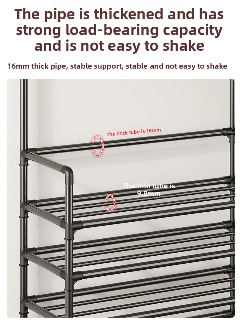 Multi Layer Door Mounted Shoe Rack With Easy Assembly For Home Use