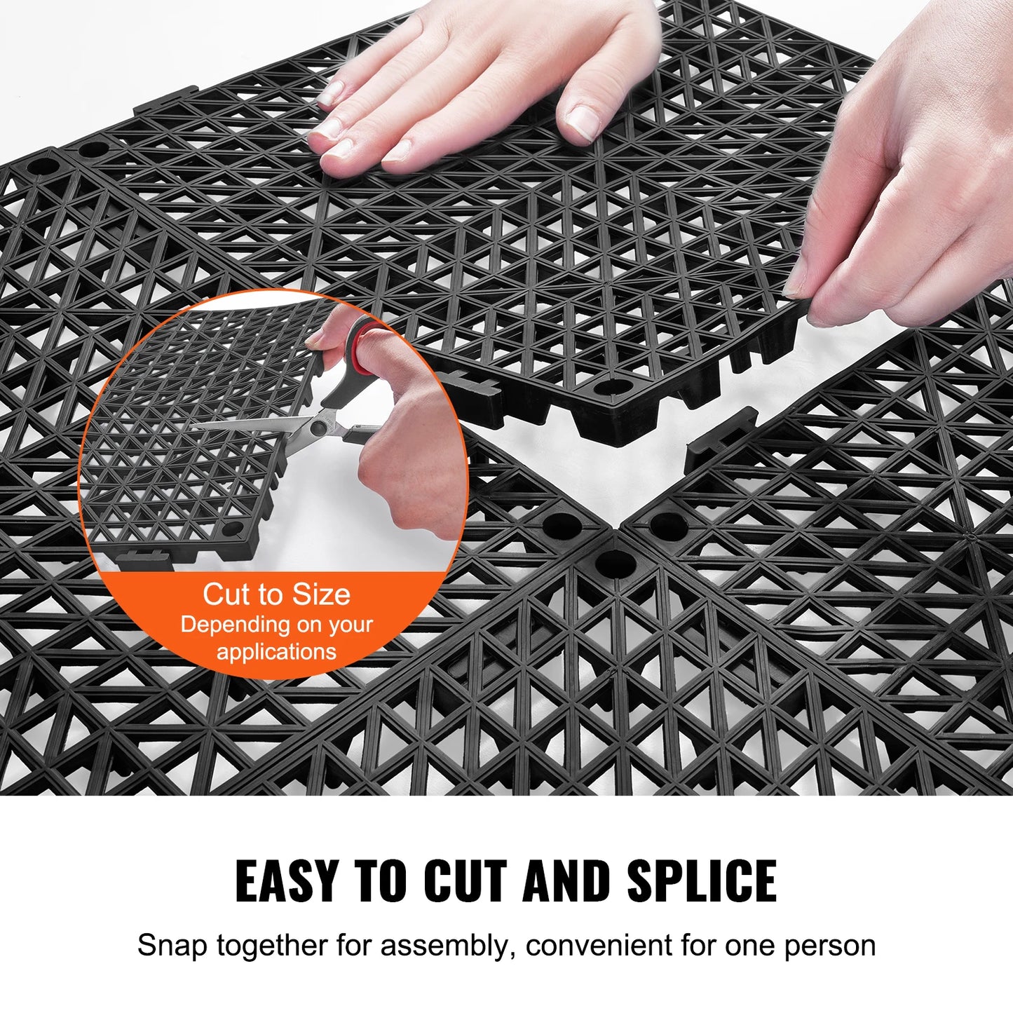 SucceBuy Interlocking Floor Tiles Non-Slip Drainage for Bathrooms and Pools