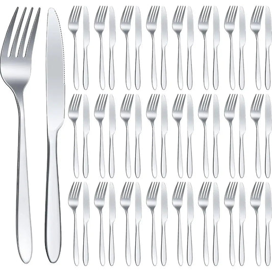 Stainless Steel Flatware Set Dinner Forks And Knives