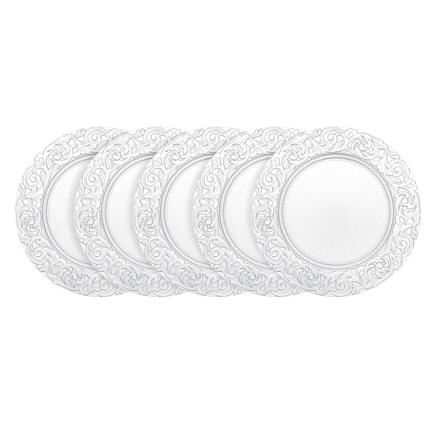 Bymaocar Round Decorative Charger Plates For Weddings And Dining