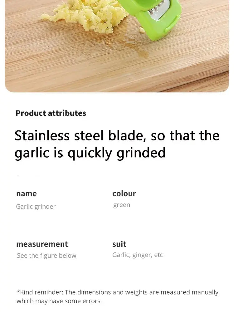 Compact Manual Garlic Press Masher For Quick Kitchen Prep