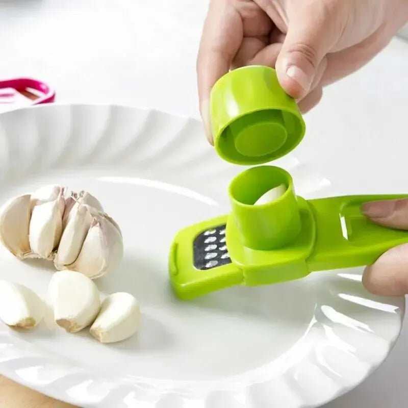 Compact Manual Garlic Press Masher For Quick Kitchen Prep