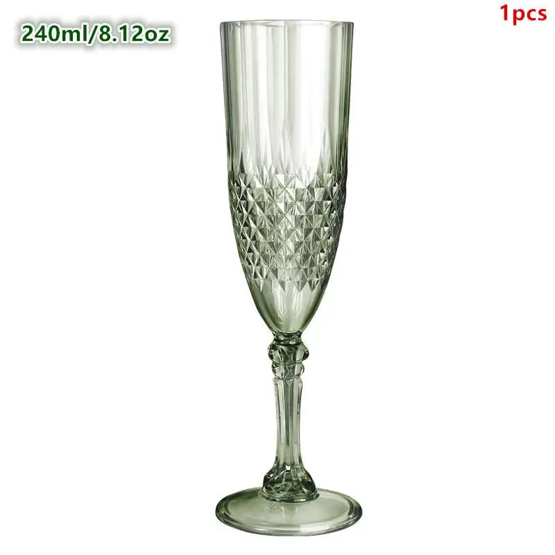 Elegant Champagne Goblet Set High Stem Glasses For Cocktails