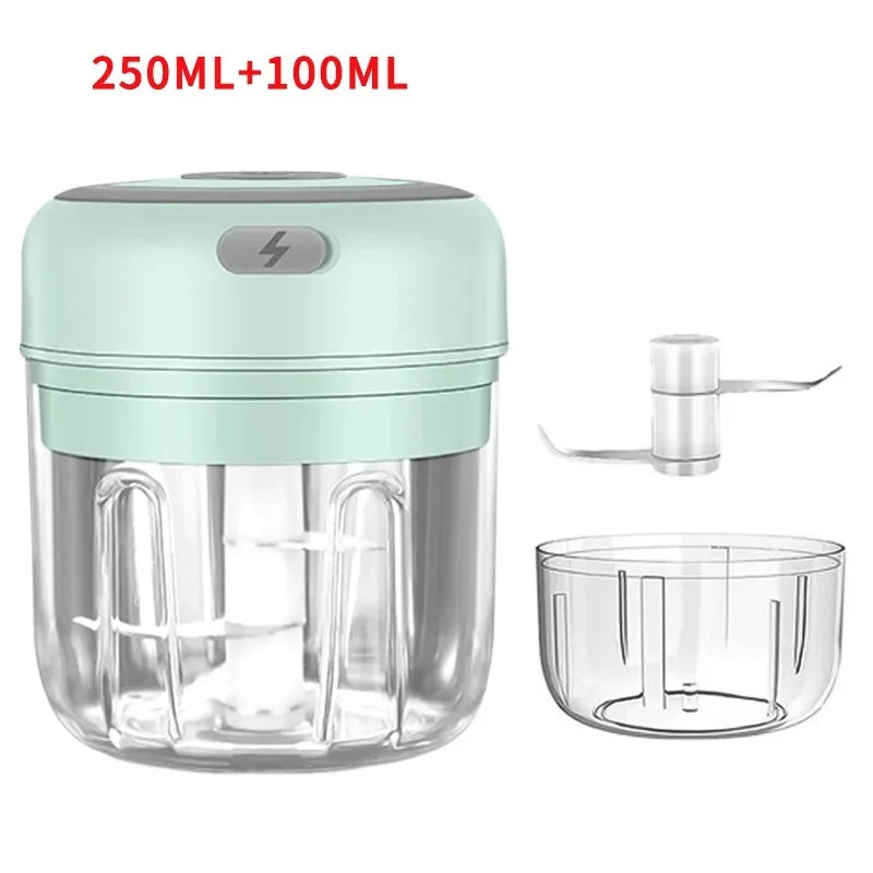 USB Charging Garlic Mincer Electric Mini Crusher Chopper