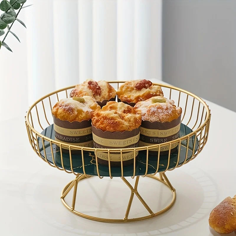 Elegant Ceramic Geometric Fruit Plate For Dessert And Snack Display