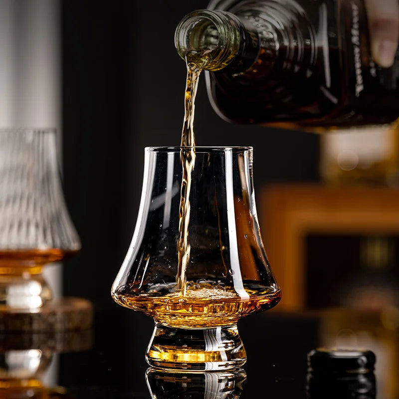 YWDL Glass Whiskey Cup Set 250ml Lead Free Barware Glasses