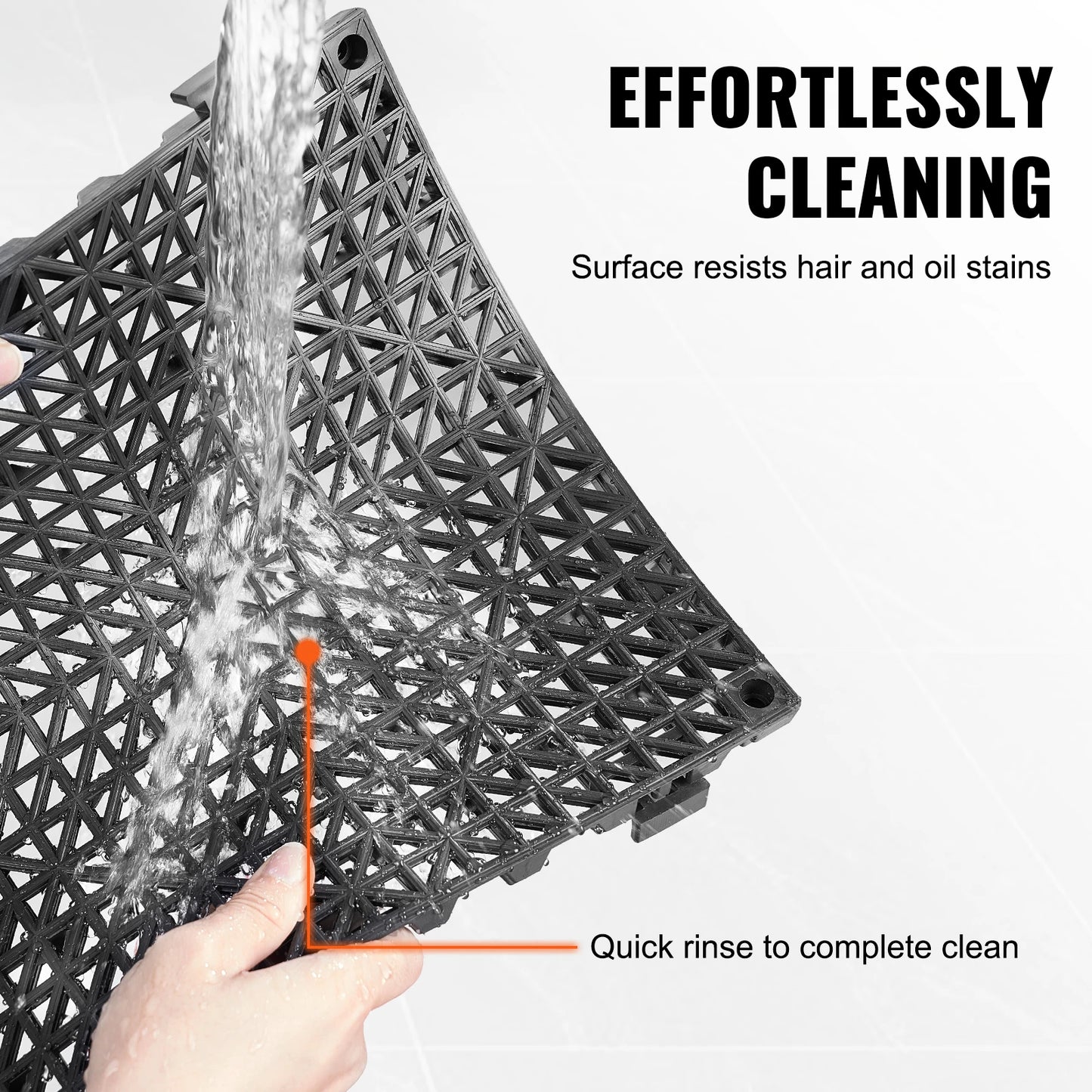 SucceBuy Interlocking Floor Tiles Non-Slip Drainage for Bathrooms and Pools