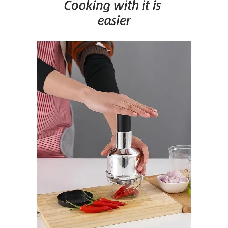 Manual Garlic Chopper Mini Mincer for Garlic Ginger Herbs Nuts