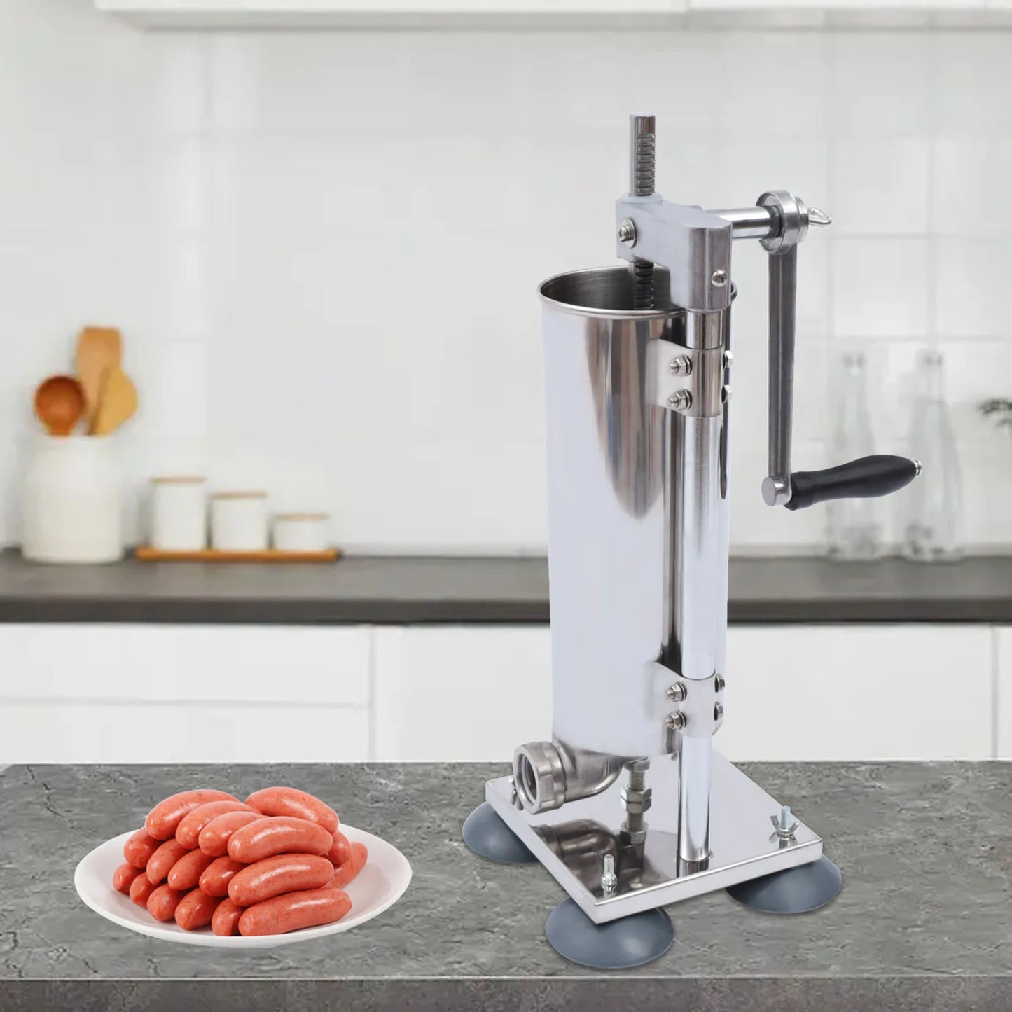 Professional Vertical Manual Stainless Steel Sausage Stuffer Machine