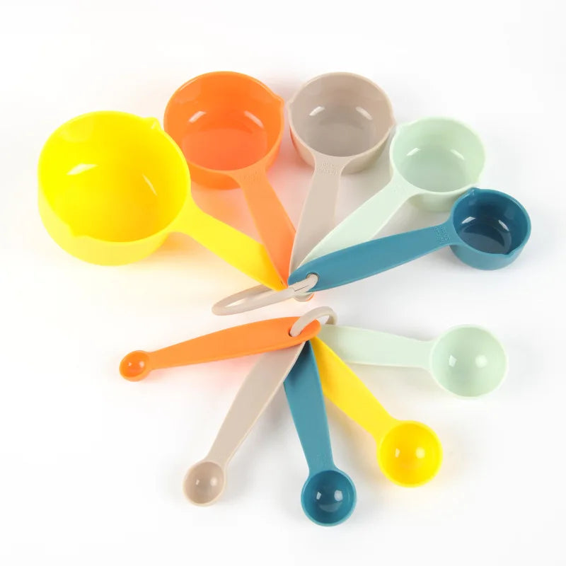 Measuring Spoons Set 5 Pcs With Bright Handles For Cooking