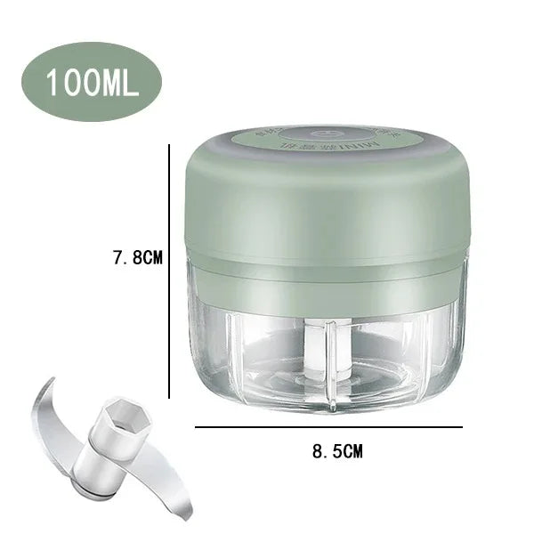 USB Charging Garlic Mincer Electric Mini Crusher Chopper