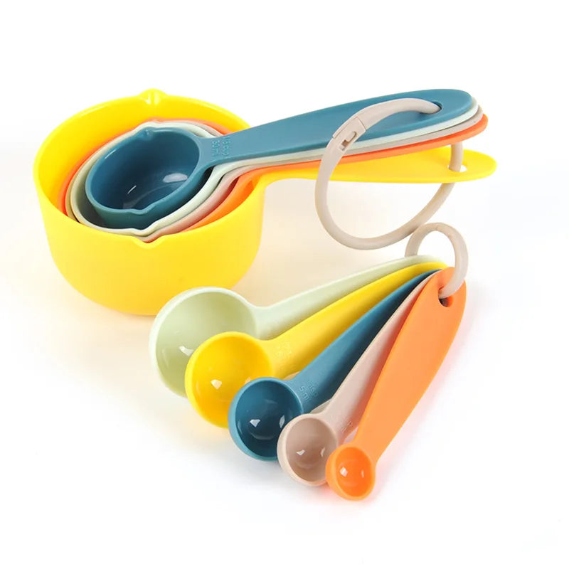 Measuring Spoons Set 5 Pcs With Bright Handles For Cooking