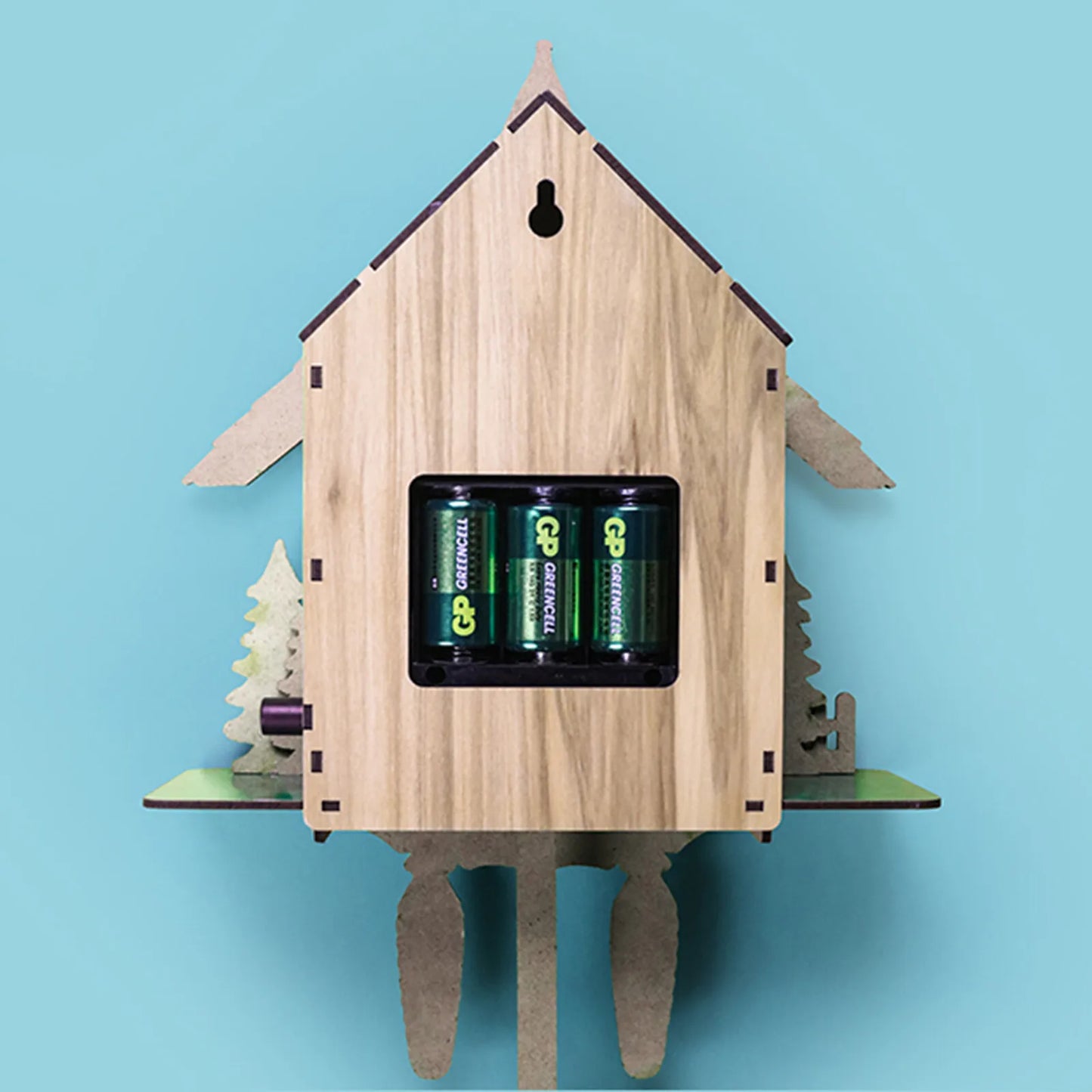 Cuckoo Wall Clock Chalet Forest House Pendulum Quartz