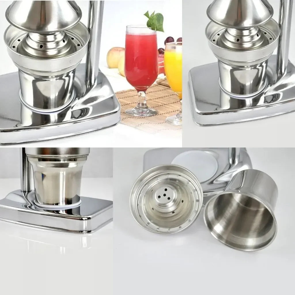 Stainless Steel Manual Orange Juice Maker Handheld Citrus Press