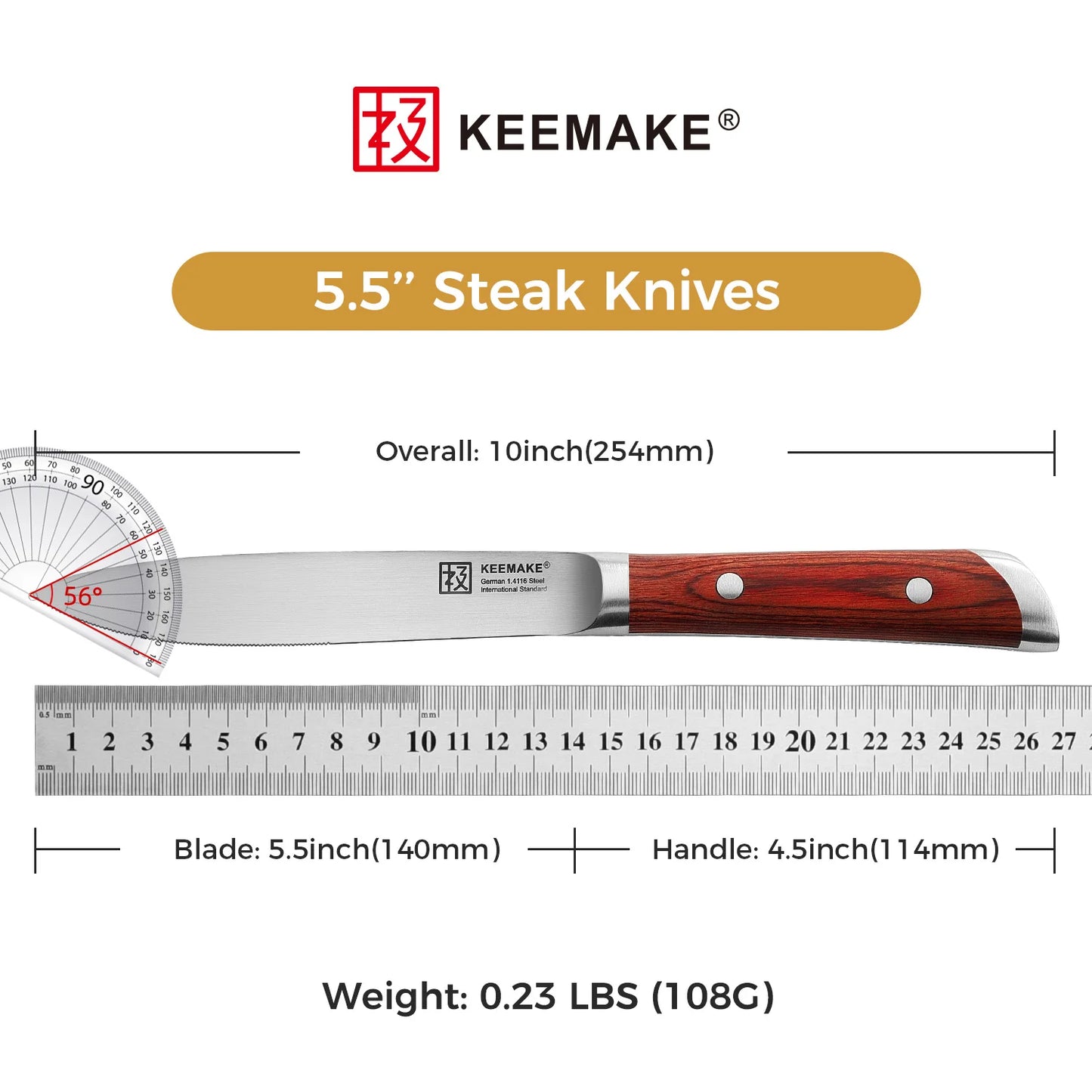 Stainless Steel Steak Knife Set Ultra Sharp Slicing Tools