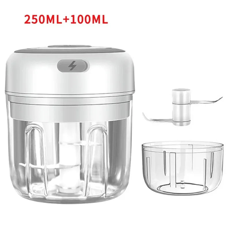 USB Charging Garlic Mincer Electric Mini Crusher Chopper