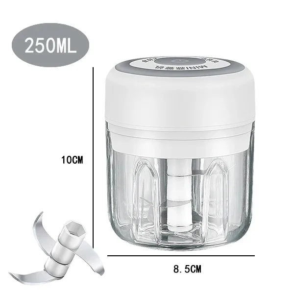 USB Charging Garlic Mincer Electric Mini Crusher Chopper
