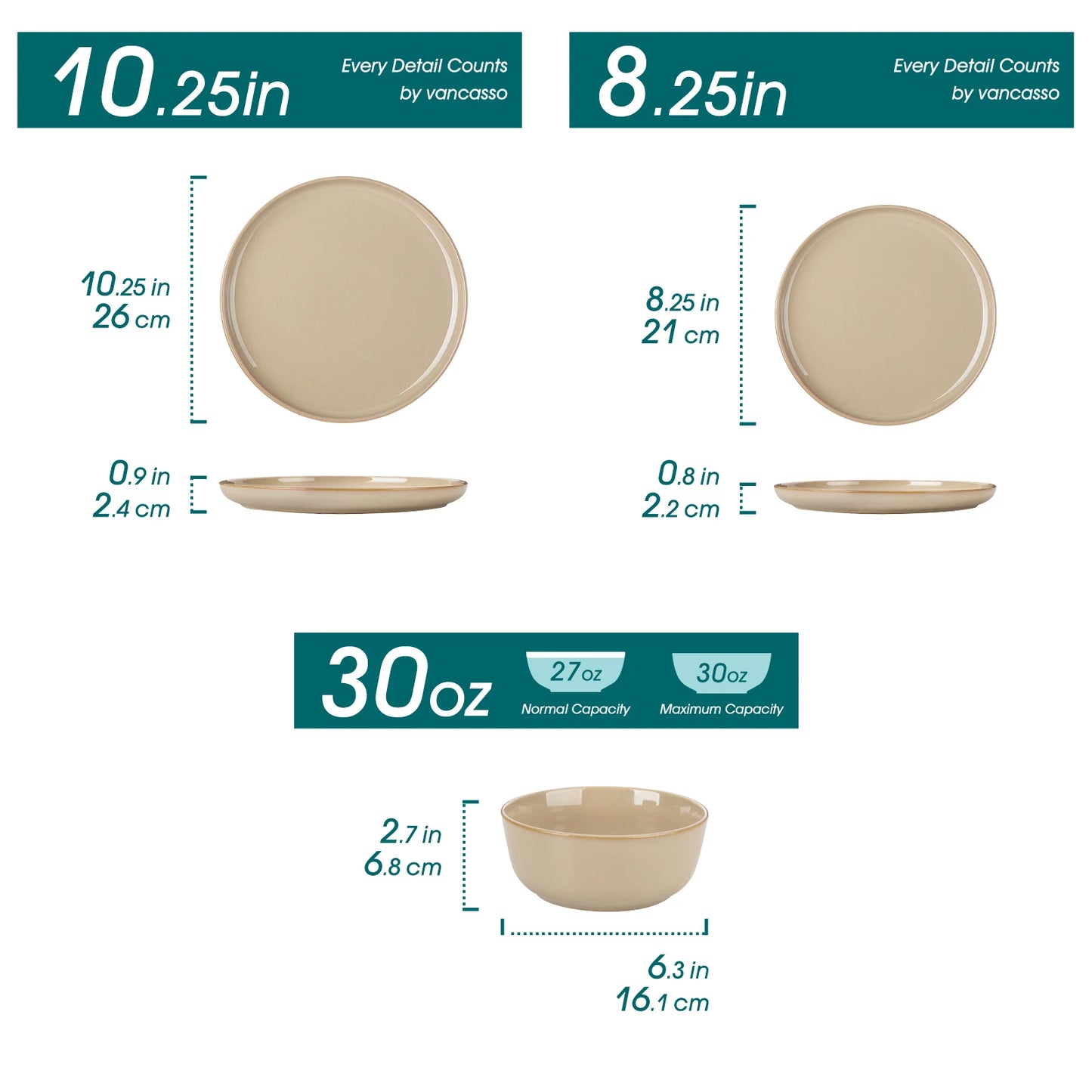 MALACASA Reactive Glaze Stoneware Dinnerware Set For Everyday Use