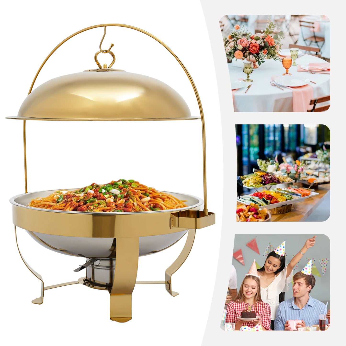 Stainless Steel Chafing Dish Buffet Server For Wedding Catering Events
