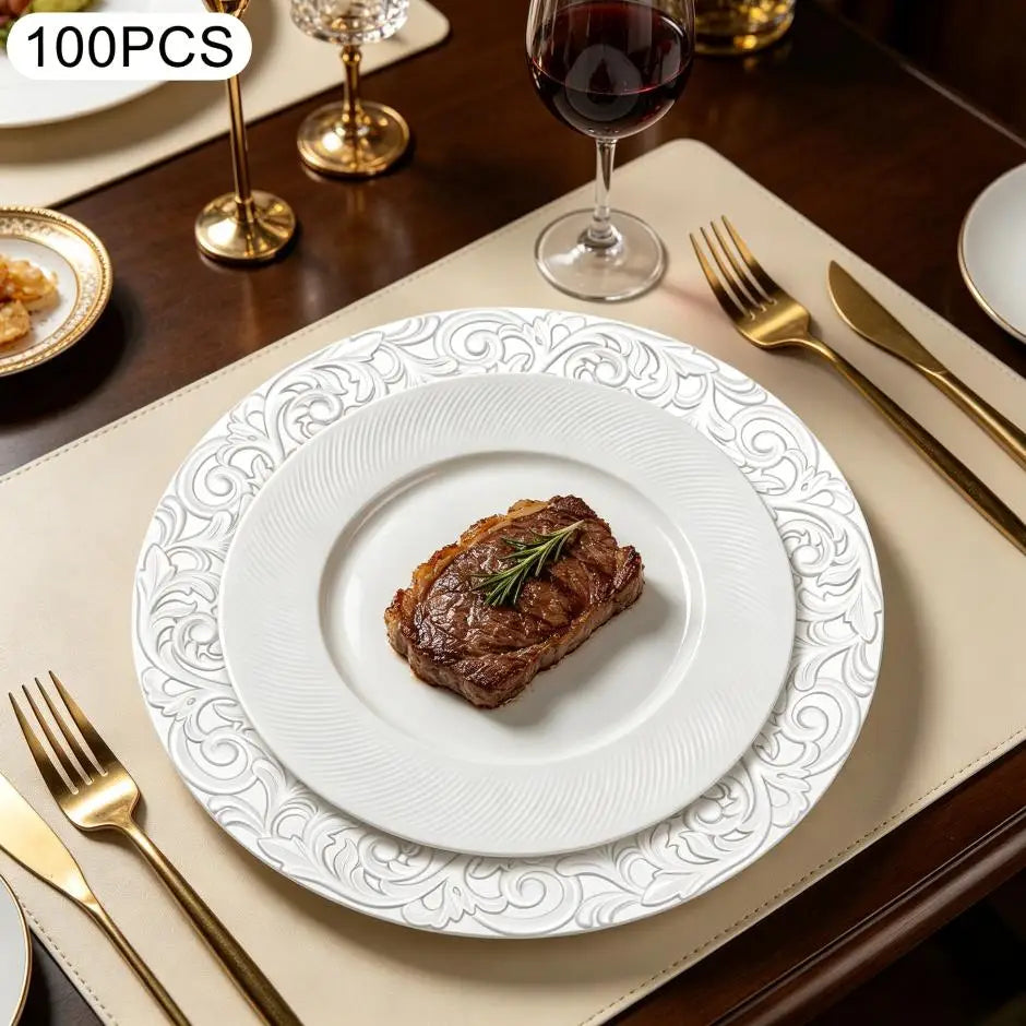 Bymaocar Round Decorative Charger Plates For Weddings And Dining