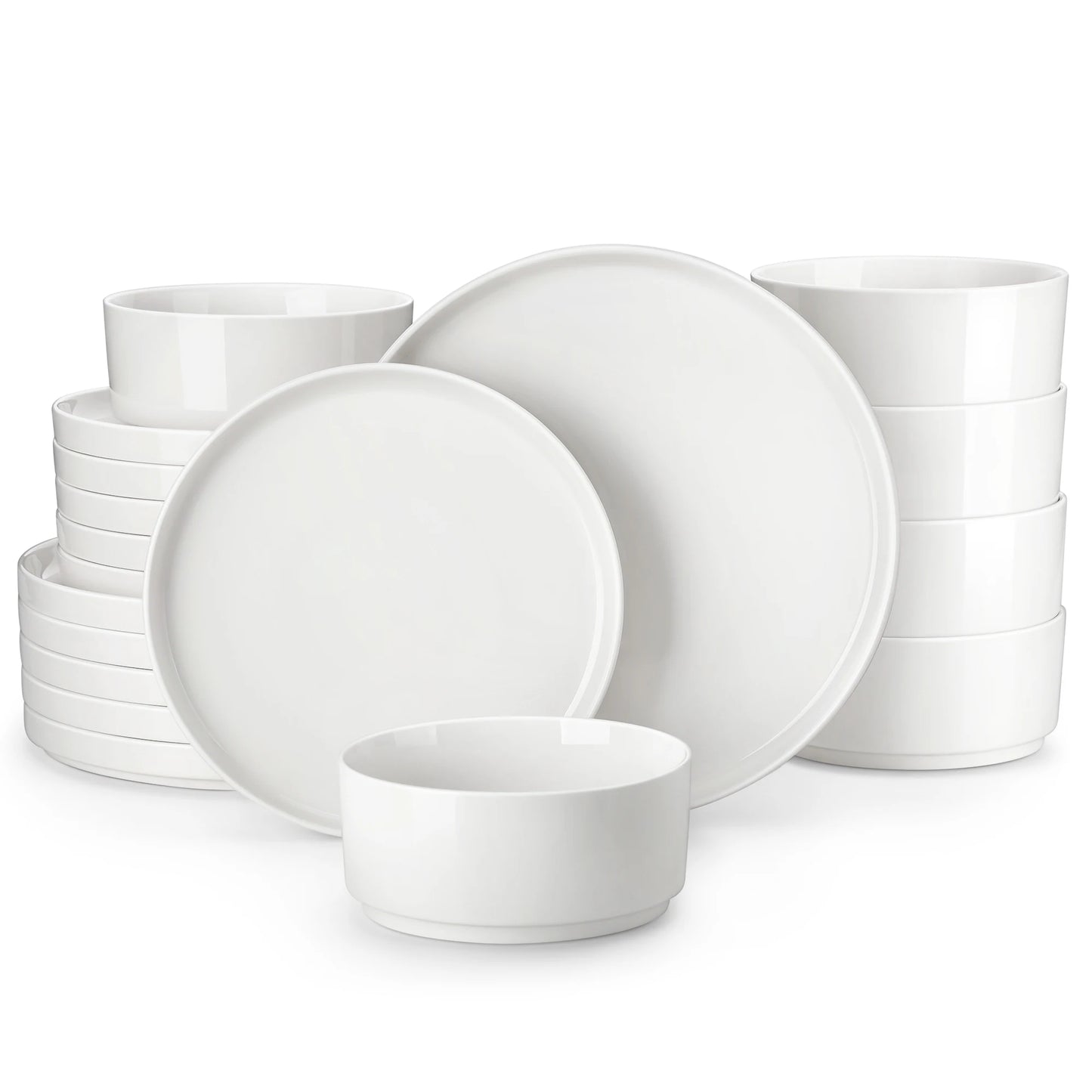 MALACASA Ceramic Dinnerware Set Plates For Everyday Use