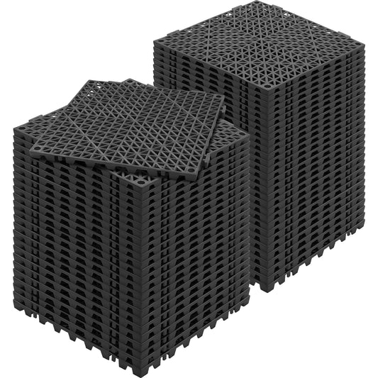 SucceBuy Interlocking Floor Tiles Non-Slip Drainage for Bathrooms and Pools