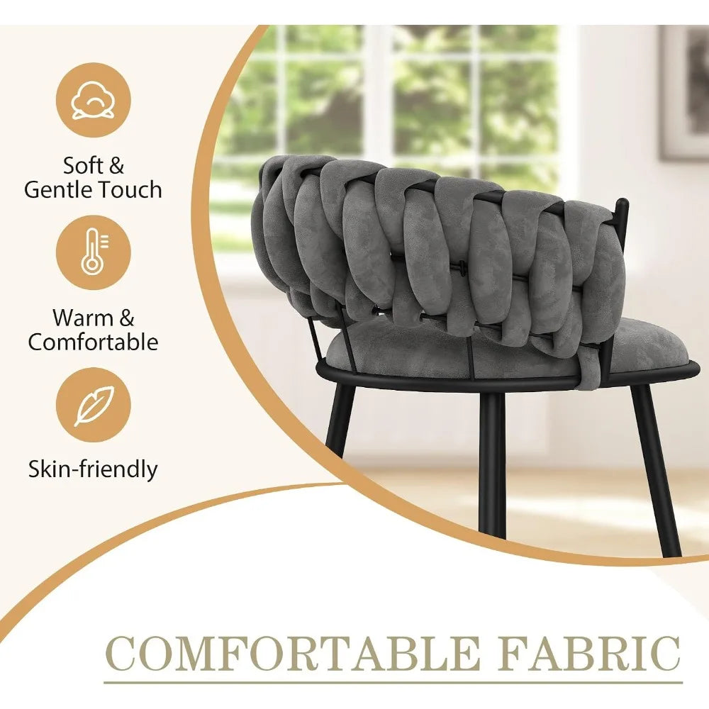 Xiaolang Velvet Bar Stools Set Of 4 Modern Comfort Style
