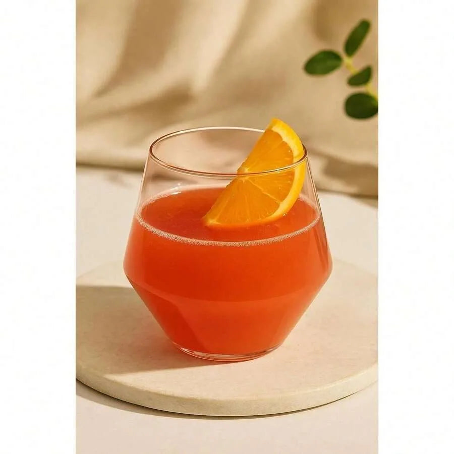 Diamond Unbreakable Stemless Plastic Wine Glasses Disposable 40 Count